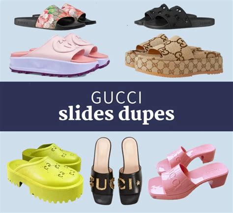 gucci block heel nude dupe|Gucci mini slide dupe.